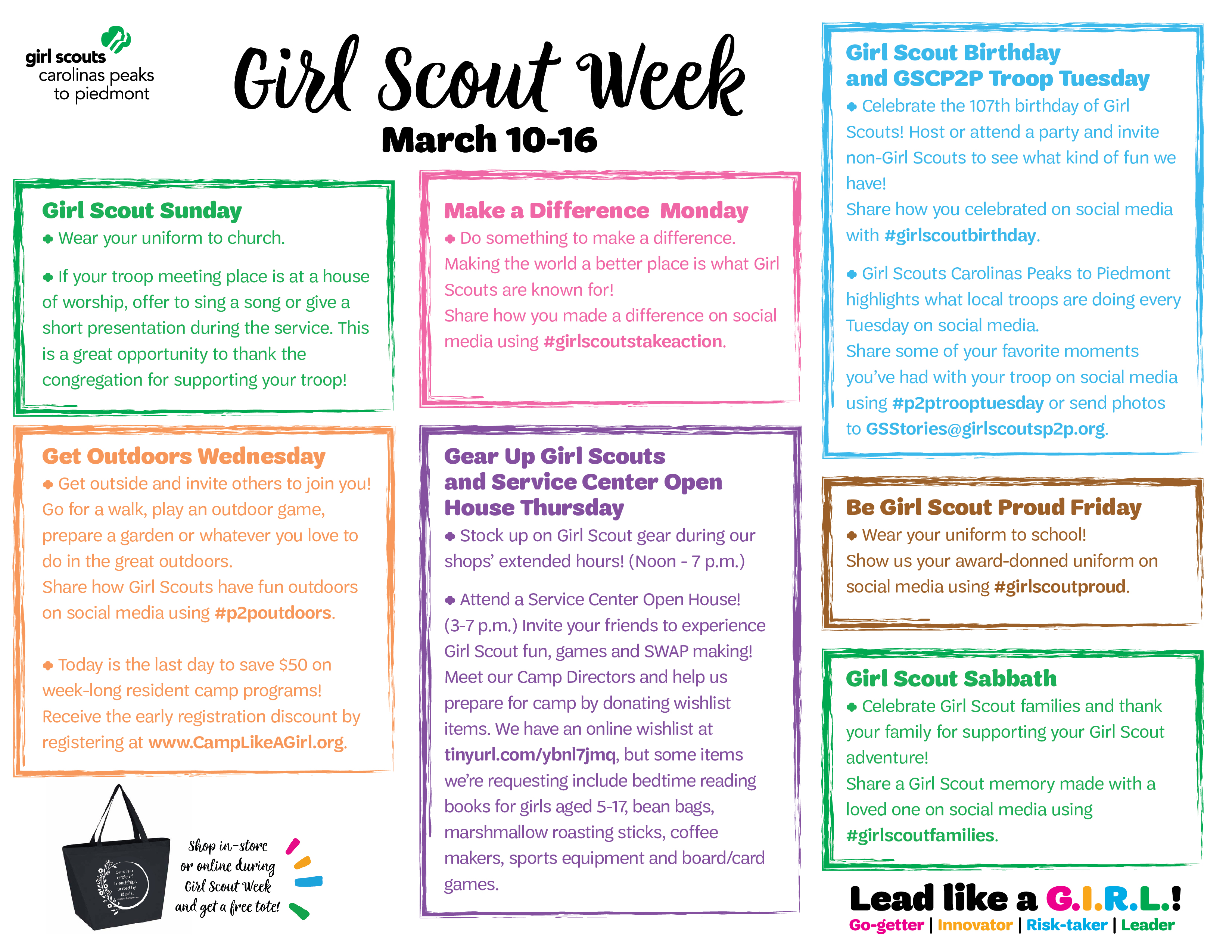 Scout Week Program Examples Celebrate Girl Scout Week With Us! – Blog