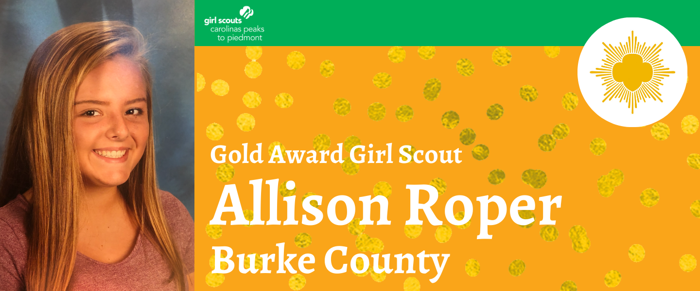 Allison Roper Earns Girl Scouts Highest Honor – Blog