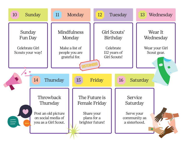 Scout Week Program Examples Celebrate Girl Scout Week 2024! – Blog